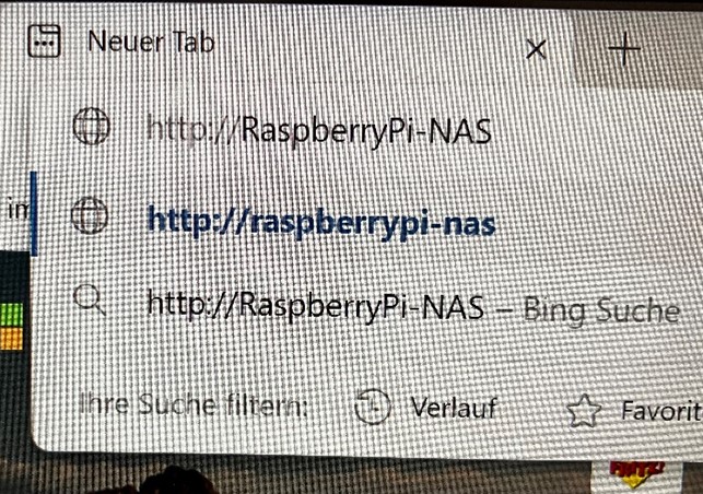 Bei OpenMediaVault (NAS-Verwaltungstool) gelandet
